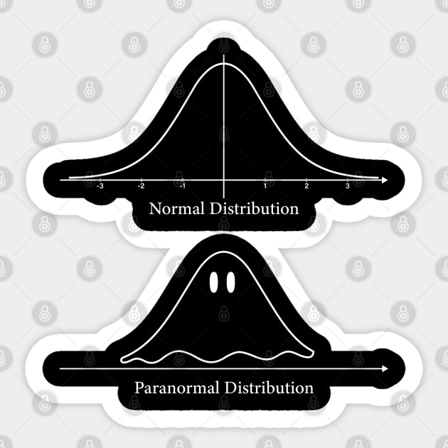 Normal Distribution, Paranormal Distribution Math Gift Sticker by ScienceCorner